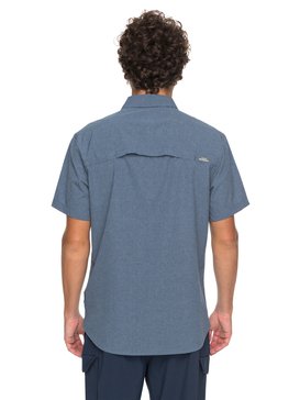 quiksilver, Рубашка с коротким рукавом Waterman, DARK DENIM HEATHER (brqh) Waterman - Technical Short Sleeve Shirt for Men EQMWT03128