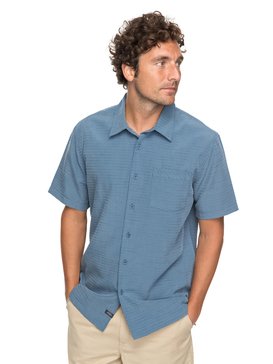 quiksilver, Waterman Centinela 4 - Chemise à manches courtes, DARK DENIM (brq0) Waterman Centinela 4 - Short Sleeve Shirt EQMWT03148