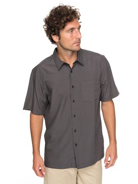 quiksilver, Waterman Cane Island Short Sleeve Shirt, BLACK (kvj0) CANE ISLAND EQMWT03149