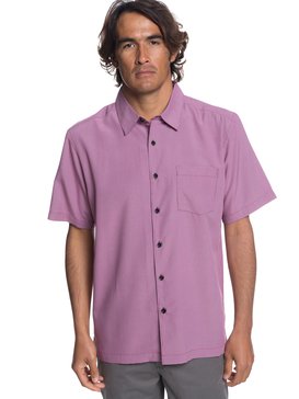quiksilver, Waterman Cane Island Short Sleeve Shirt, TAWNY PORT (rsp0) CANE ISLAND EQMWT03149