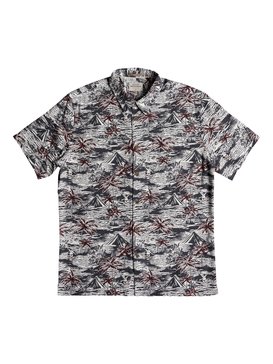 quiksilver, Waterman Sumo Surfers Short Sleeve Shirt, DARK SHADOW (krp0) Waterman Sumo Surfers - Short Sleeve Shirt EQMWT03171
