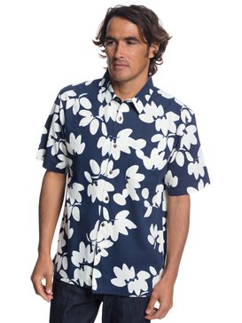 quiksilver, Waterman Living The Life Short Sleeve Shirt, PARISIAN NIGHT (byp0) LIVING THE LIFE EQMWT03175