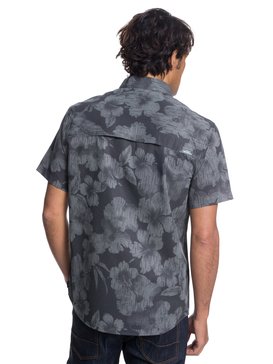 quiksilver, Waterman Tech Raindays - Funktionelles, kurzärmliges Hemd mit UPF 30 für Männer, BLACK (kvj0) Waterman Tech Raindays - Technical UPF 30 Short Sleeve Shirt for Men EQMWT03187