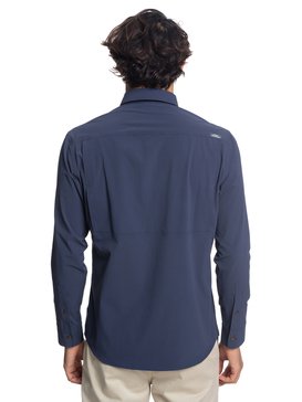 quiksilver, Waterman Salt Water Explorer - Technical UPF 30 Long Sleeve Shirt for Men, PARISIAN NIGHT (byp0) Waterman Salt Water Explorer - Technical UPF 30 Long Sleeve Shirt for Men EQMWT03189