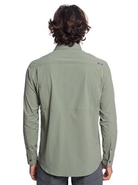 quiksilver, Waterman Salt Water Explorer - Technical UPF 30 Long Sleeve Shirt for Men, DEEP LICHEN GREEN (tpc0) Waterman Salt Water Explorer - Technical UPF 30 Long Sleeve Shirt for Men EQMWT03189