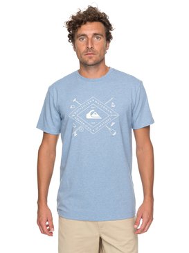 quiksilver, Waterman Sandhill Peaks Performance - T-Shirt, BLUE SHADOW HEATHERED (bkqh) Waterman Sandhill Peaks Performance - T-Shirt EQMZT03067