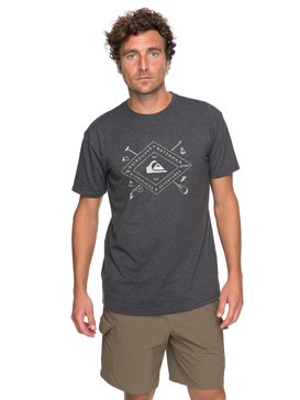 quiksilver, Waterman Sandhill Peaks Performance - T-Shirt, CHARCOAL HEATHER (ktah) Waterman Sandhill Peaks Performance - T-Shirt EQMZT03067