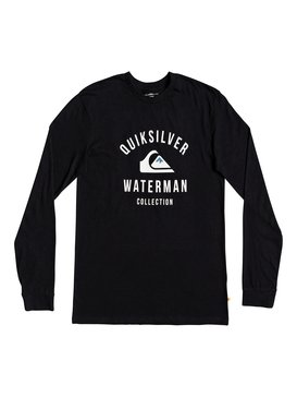 quiksilver, Waterman Established - T-shirt à manches longues pour Homme, BLACK (kvj0) Waterman Established - Long Sleeve T-Shirt for Men EQMZT03100
