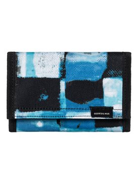 quiksilver, The Everydaily - Portefeuille 3 volets, TURKISH SEA RESIN CHECK (bqs6) The Everydaily - Tri-Fold Wallet EQYAA03530