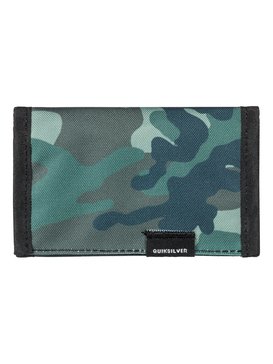 quiksilver, The Everydaily - Portefeuille 3 volets, GRAPE LEAF SCRATCH CAMO (cre7) The Everydaily - Tri-Fold Wallet EQYAA03530