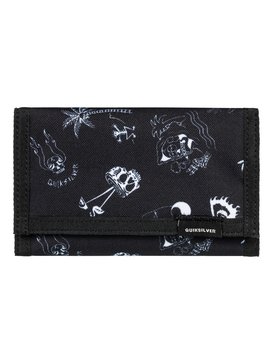 quiksilver, Men's The Everydaily Tri-Fold Wallet, TRUE BLACK (kvjw) The Everydaily - Tri-Fold Wallet EQYAA03530