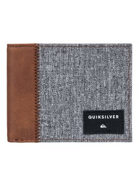 quiksilver, Freshness Plus 4 - Portefeuille à deux volets pour Homme, LIGHT GREY HEATHER (sjsh) Freshness Plus 4 - Bi-Fold Wallet for Men EQYAA03688