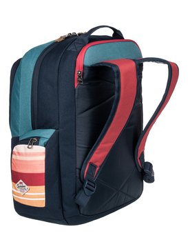 quiksilver, Рюкзак среднего размера Schoolie, NASTURTICM EVERYDAY STRIPES (mkm3) Schoolie - Medium Backpack EQYBP03391