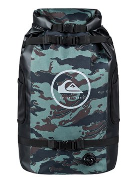 quiksilver, Men's Sea Stash 35L Large Roll Top Surf Pack, DARK FOREST (bpg0) Sea Stash 35L - Large Roll Top Surf Pack EQYBP03485