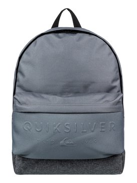 quiksilver, Everyday Poster Embossed 25L - Medium Backpack, IRON GATE (kzm0) Everyday Poster Embossed 25L - Medium Backpack EQYBP03501