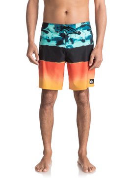 quiksilver, Blocked Resin Camo 18" - Boardshort, MOROCCAN BLUE (bsg6) Blocked Resin Camo 18" - Board Shorts EQYBS03741