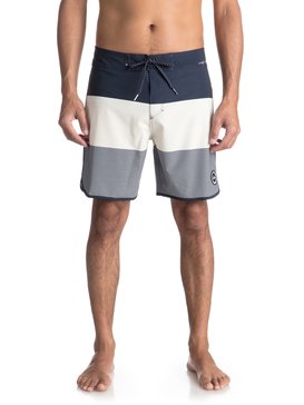 quiksilver, Highline Tijuana Scallop 18" - Boardshort pour Homme, NAVY BLAZER (byj6) Highline Tijuana Scallop 18" - Board Shorts for Men EQYBS03852