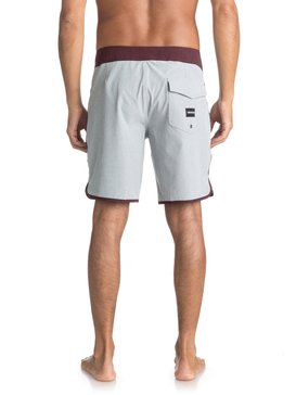 quiksilver, Highline Scallop 19" - Boardshort pour Homme, SILVER SCONCE (szm0) Highline Scallop 19" - Board Shorts for Men EQYBS03885