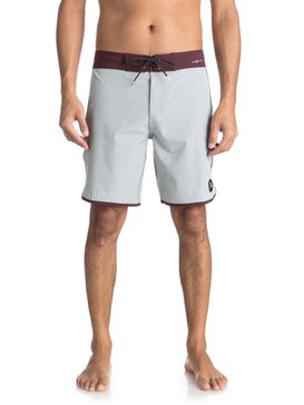 quiksilver, Highline Scallop 19" - Boardshort pour Homme, SILVER SCONCE (szm0) Highline Scallop 19" - Board Shorts for Men EQYBS03885