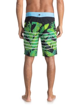 quiksilver, Highline Island Time 19" - Board Shorts for Men, MALLARD GREEN (gqn6) Highline Island Time 19" - Board Shorts for Men EQYBS03897