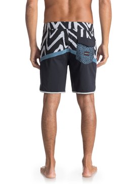 quiksilver, Highline Techtonics 18" - Board Shorts for Men, REAL TEAL (bpr6) Highline Techtonics 18" - Board Shorts for Men EQYBS03900