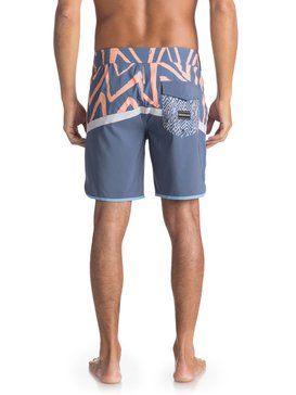 quiksilver, Highline Techtonics 18" - Board Shorts for Men, SILVER SCONCE (szm6) Highline Techtonics 18" - Board Shorts for Men EQYBS03900
