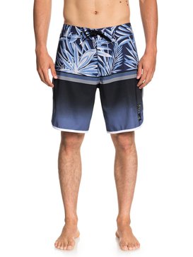 quiksilver, Men's Highline Divide Scallop 19" Boardshorts, MEDIEVAL BLUE (bte6) HIGHLINE DIVIDE SCALLOP 19 EQYBS04014