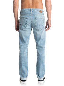 quiksilver, Прямые джинсы Revolver Foam Blue, FOAM BLUE (bfgw) Revolver Foam Blue - Straight Fit Jeans for Men EQYDP03343