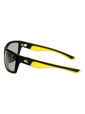 quiksilver, Hideout Polarised Photochromic - Lunettes de soleil pour Homme, MATTE BLACK-YELLOW/PHOTOCHROMI (xkkg) Hideout Polarised Photochromic - Sunglasses for Men EQYEY03033