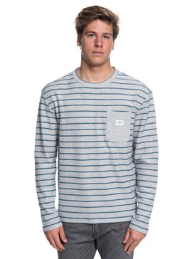 quiksilver, Shonan Peak - Top de manga larga, LGH REVERSE STRIPE (sjs3) Shonan Peak - Long Sleeve Top EQYFT03842