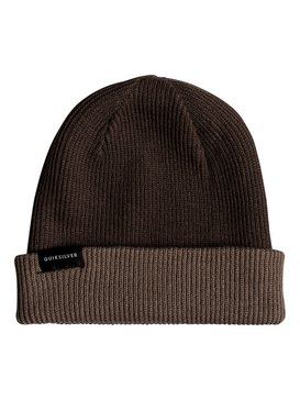 quiksilver, Performed Color Block 2 - Bonnet réversible pour Homme, CHOCOLATE BROWN (csd0) Performed Color Block 2 - Reversible Beanie for Men EQYHA03172
