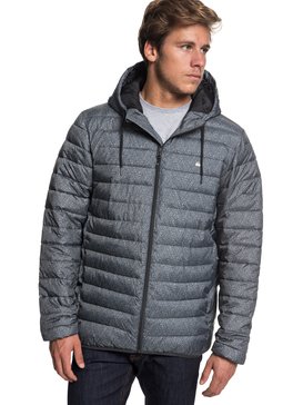 quiksilver, Everyday Scaly - Chaqueta Aislante con Capucha para Hombre, DARK GREY HEATHER SCALY (kyh6) Everyday Scaly - Hooded Insulation Jacket for Men EQYJK03234