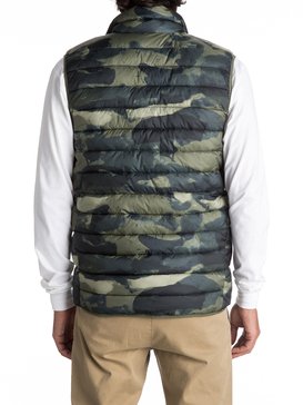 quiksilver, Утепленный жилет Scaly, FOUR LEAF CLOVER RESIN CAMO (gph6) Scaly - Water-Repellent Puffer Jacket EQYJK03343