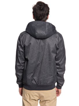 quiksilver, Brooks Bonded - Veste softshell imperméable pour Homme, DARK GREY HEATHER (krph) Brooks Bonded - Waterproof Softshell Jacket for Men EQYJK03382