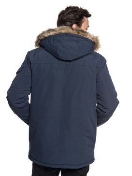 quiksilver, Storm Drop Athletic - Parka à capuche imperméable pour Homme, BLUE NIGHTS (btk0) Storm Drop Athletic - Waterproof Hooded Parka for Men EQYJK03437
