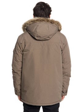 quiksilver, Storm Drop Athletic - Parka à capuche imperméable pour Homme, FALCON (szg0) Storm Drop Athletic - Waterproof Hooded Parka for Men EQYJK03437