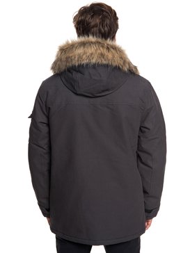 quiksilver, Storm Drop 5K - Parka à capuche imperméable pour Homme, TARMAC (kta0) Storm Drop 5K - Waterproof Hooded Parka for Men EQYJK03445
