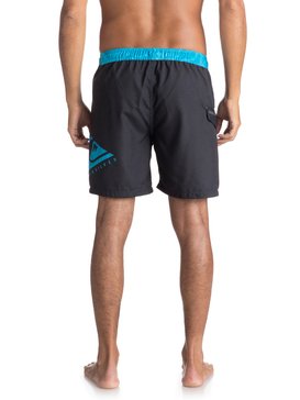 quiksilver, Пляжные шорты Lava Logo 17", BLACK (kvj6) Lava Logo 17" - Swim Shorts for Men EQYJV03309