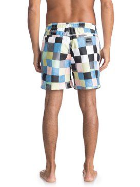 quiksilver, Пляжные шорты Resin Check 15", WHITE (wbb6) Resin Check 15" - Swim Shorts for Men EQYJV03313
