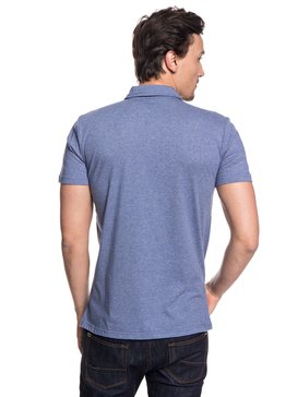 quiksilver, Kuju - Polo technique à manches courtes UPF 30 pour Homme, BIJOU BLUE HEATHER (bngh) Kuju - Technical Short Sleeve Polo Shirt for Men EQYKT03770