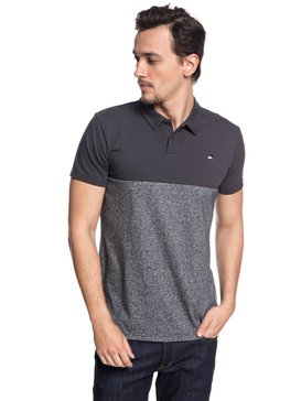 quiksilver, Kuju - Polo technique à manches courtes UPF 30 pour Homme, DARK GREY HEATHER (krph) Kuju - Technical Short Sleeve Polo Shirt for Men EQYKT03770