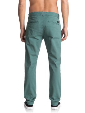 quiksilver, Krandy - Pantalon chino slim, SILVER PINE (gpa0) Krandy - Slim Fit Chinos EQYNP03108