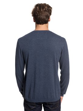 quiksilver, Everyday Kelvin - Sudadera de cuello en pico para Hombre, NAVY BLAZER HEATHER (byjh) Everyday Kelvin - V-Neck Sweatshirt for Men EQYSW03141