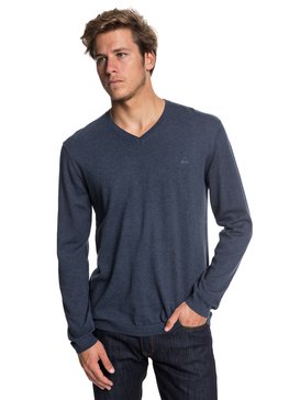 quiksilver, Everyday Kelvin - Sudadera de cuello en pico para Hombre, NAVY BLAZER HEATHER (byjh) Everyday Kelvin - V-Neck Sweatshirt for Men EQYSW03141