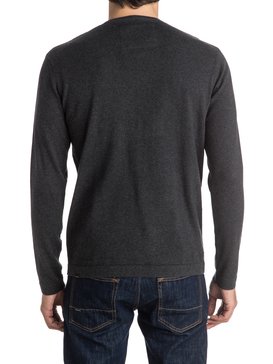 quiksilver, Everyday Kelvin - Sweat col V, DARK GREY HEATHER (ktfh) Everyday Kelvin - V-Neck Sweatshirt EQYSW03141