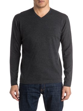 quiksilver, Everyday Kelvin - Sweat col V, DARK GREY HEATHER (ktfh) Everyday Kelvin - V-Neck Sweatshirt EQYSW03141