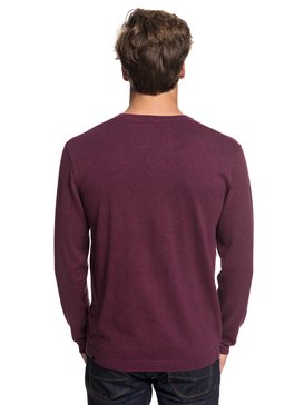quiksilver, Everyday Kelvin - Sudadera de cuello en pico para Hombre, VINEYARD WINE HEATHER (rsch) Everyday Kelvin - V-Neck Sweatshirt for Men EQYSW03141
