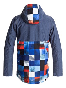 quiksilver, Сноубордическая куртка Sierra, BLUE RED ICEY CHECK (nms6) Sierra - Snow Jacket EQYTJ03124