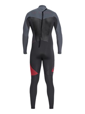 quiksilver, 3/2mm Syncro Series - Traje de surf GBS con cremallera trasera para Hombre, GRAPHITE/ASH (xbkk) 3/2mm Syncro Series - Back Zip GBS Wetsuit for Men EQYW103037