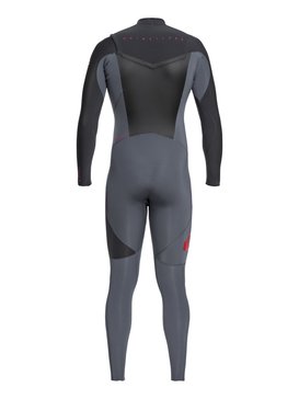 quiksilver, 3/2mm Syncro Series - GBS Neoprenanzug mit Chest Zip für Männer, ASH/GRAPHITE (xccb) 3/2mm Syncro Series - Chest Zip GBS Wetsuit for Men EQYW103038